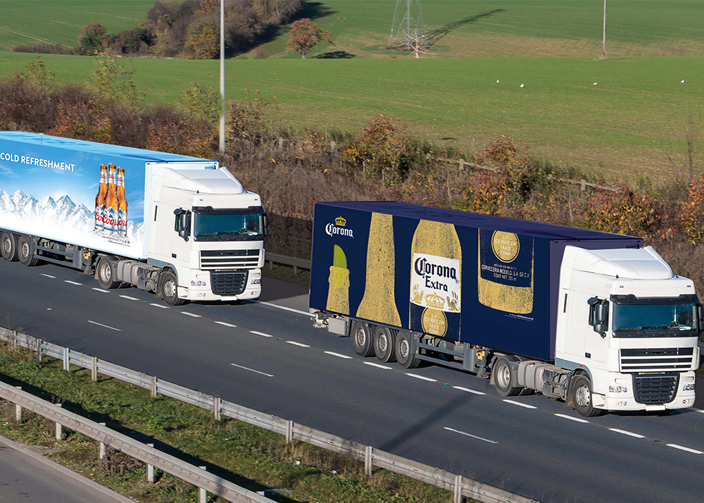 Structure-flex Raises Christmas Spirit with Drinks Lorry Curtains 