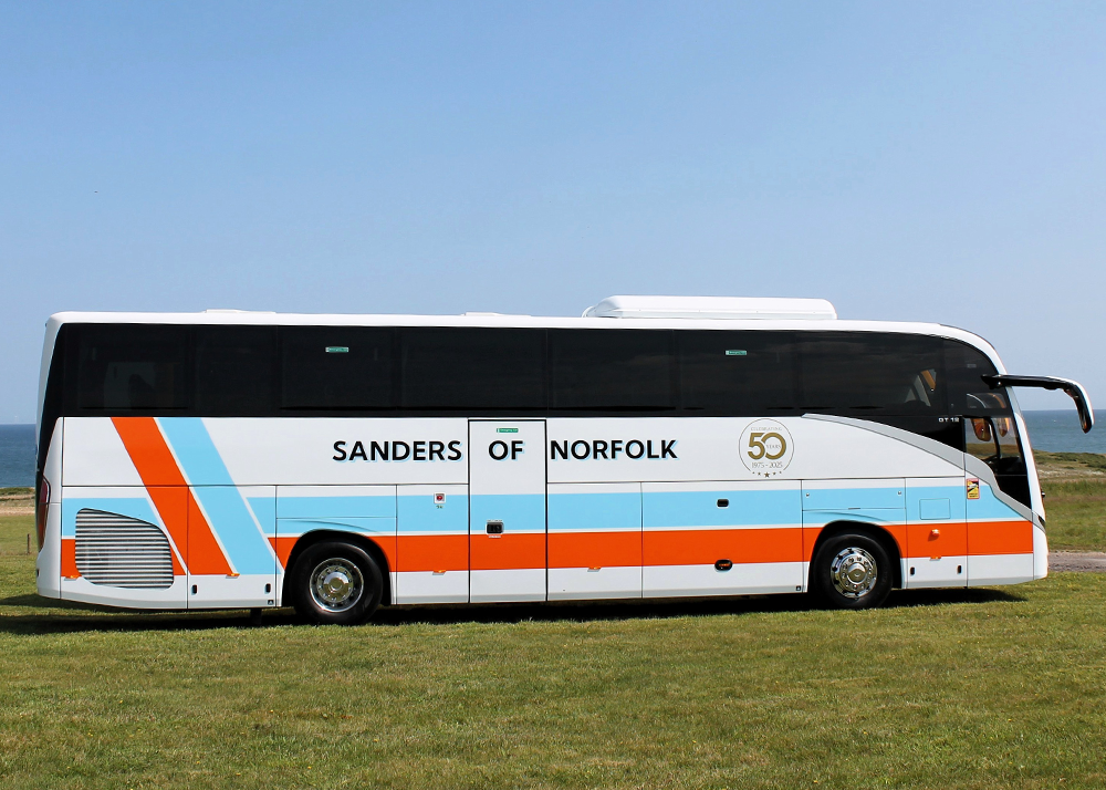 Structure-flex help Sanders Coaches celebrate 50 years